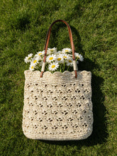 Load image into Gallery viewer, Crochet Woven Fan-Shape Shoulder Tote Bag
