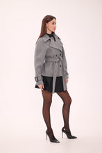 Load image into Gallery viewer, Megan Tailored Wool Blend Coat in Grey
