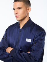Load image into Gallery viewer, Piano Bomber Jacket-Maritime Blue
