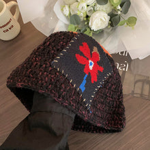 Load image into Gallery viewer, Tie-Dye Knitted Bucket Hat – Women’s Windproof Dome Crown

