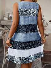 Load image into Gallery viewer, Plus Size Striped Tank Top &amp; Skirt Set
