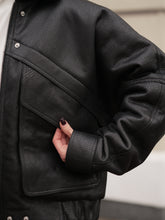 Load image into Gallery viewer, Maxwell Genuine Jumbo Shearling Leather Jacket
