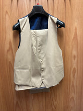 Load image into Gallery viewer, Moda Color Exclusive Navy with Tan Pailsey 1-Button 100% Wool 3-Piece Turkish Slim Fit Suit
