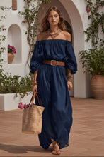 Load image into Gallery viewer, Women's Off-Shoulder Balloon Sleeve Maxi Dress
