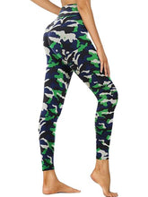 Load image into Gallery viewer, Cropped High Waist Camouflage Leggings
