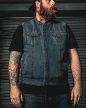 Load image into Gallery viewer, Havoc Men's Denim Motorcycle Vest
