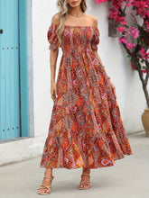 Load image into Gallery viewer, Women’s Paisley One‑Shoulder Maxi Dress
