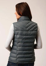 Load image into Gallery viewer, Roper Horizontal Quilted Down Vest (Grey) - Women's Vest
