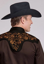 Load image into Gallery viewer, Roper 2260 Old West Embroidery (Brown) - Men's Western Shirt

