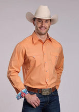 Load image into Gallery viewer, Roper 2924 Solid Poplin (Orange) - Men's Western Shirt
