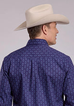 Load image into Gallery viewer, Roper 2827 Aztec Print (Navy) - Men's Western Shirt

