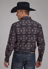 Load image into Gallery viewer, Roper 2171 Pop Color Aztec Print (Grey) - Men's Western Shirt
