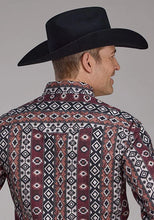 Load image into Gallery viewer, Roper 2178 Winter Aztec Print (Red) - Men's Western Shirt
