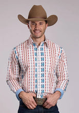 Load image into Gallery viewer, Roper 2829 Vertical Aztec (Red) - Men's Western Shirt
