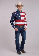 Load image into Gallery viewer, Roper Pieced Stars &amp; Stripes (Multi) - Men's Western Shirt

