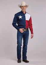 Load image into Gallery viewer, Roper Pieced Texas Flag (Multi) - Men's Western Shirt
