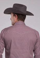 Load image into Gallery viewer, Roper 2882 Tile Foulard (Red) - Men's Western Shirt

