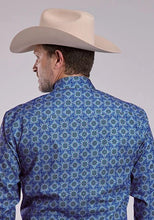 Load image into Gallery viewer, Roper 2883 Ornamental Paisley (Blue) - Men's Western Shirt
