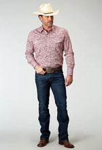 Load image into Gallery viewer, Roper 1944 Stretch Paisley (Red) - Men's Western Shirt
