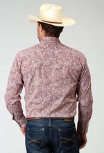 Load image into Gallery viewer, Roper 1944 Stretch Paisley (Red) - Men's Western Shirt
