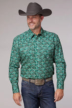 Load image into Gallery viewer, Roper 2018 Paisley (Jade) - Men's Western Shirt
