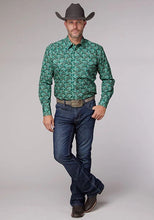 Load image into Gallery viewer, Roper 2018 Paisley (Jade) - Men's Western Shirt

