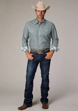 Load image into Gallery viewer, Roper 2019 Silver Spring Foulard (Grey) - Men's Western Shirt
