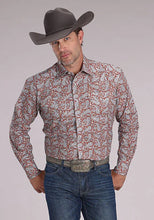 Load image into Gallery viewer, Roper 2499 Clay Paisley (Orange) - Men's Western Shirt
