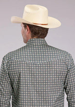 Load image into Gallery viewer, Roper 2501 Medallion Foulard (Grey) - Men's Western Shirt

