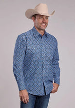 Load image into Gallery viewer, Roper 2967 Sky Medallion (Blue) - Men's Western Shirt
