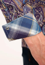 Load image into Gallery viewer, Roper Plum Ridge Royal Paisley (Plum) - Men's Western Shirt
