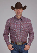 Load image into Gallery viewer, Roper 2153 Highway Foulard (Red) - Men's Western Shirt
