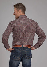 Load image into Gallery viewer, Roper Fall River Ginger Foulard (Brown) - Men's Western Shirt
