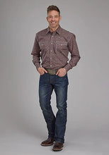 Load image into Gallery viewer, Roper Fall River Ginger Foulard (Brown) - Men's Western Shirt
