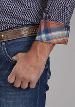 Load image into Gallery viewer, Roper Fall River Diamond Eye (Blue) - Men's Western Shirt
