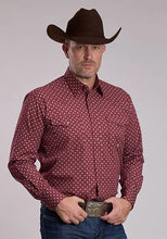 Load image into Gallery viewer, Roper 3089 Maple Foulard (Red) - Men's Western Shirt
