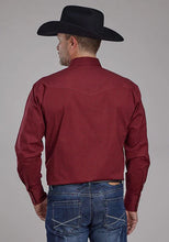 Load image into Gallery viewer, Roper 2163 Stretch Diamond Print (Red) - Men's Western Shirt
