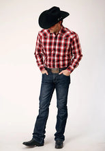 Load image into Gallery viewer, Roper 1844 Basic Plaid (Red) - Men's Western Shirt
