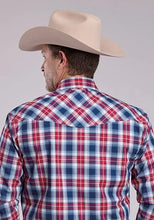 Load image into Gallery viewer, Roper 2888 American Plaid (Blue) - Men's Western Shirt
