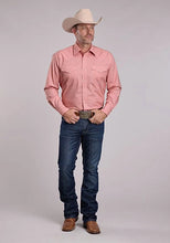 Load image into Gallery viewer, Roper 2979 Stretch Minicheck (Coral) - Men's Western Shirt
