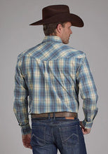 Load image into Gallery viewer, Roper 2159 Dungaree Plaid (Blue) - Men's Western Shirt
