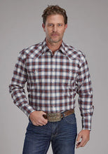 Load image into Gallery viewer, Roper 2164 Stretch Plaid (Brown) - Men's Western Shirt
