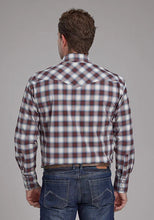 Load image into Gallery viewer, Roper 2164 Stretch Plaid (Brown) - Men's Western Shirt
