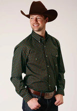 Load image into Gallery viewer, Roper 1376 Agave Foulard (Brown) - Men's Western Shirt
