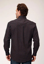 Load image into Gallery viewer, Roper 1846 Cottage Foulard (Black) - Men's Western Shirt
