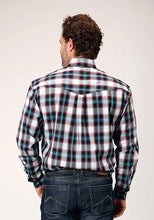 Load image into Gallery viewer, Roper 1843 West Plaid (Blue) - Men's Western Shirt
