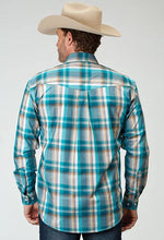 Load image into Gallery viewer, Roper 1939 Waters Edge Plaid (Blue) - Men's Western Shirt
