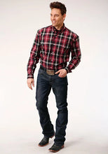 Load image into Gallery viewer, Roper 1228 Saddle Plaid (Red) - Men's Western Shirt
