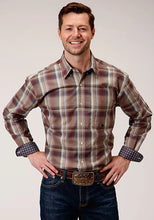Load image into Gallery viewer, Roper 1229 Cider Plaid (Brown) - Men's Western Shirt
