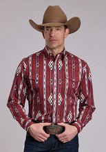 Load image into Gallery viewer, Roper 3052 Vintage Stripe (Rust) - Men's Western Shirt
